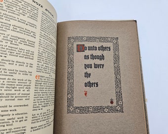 The Notebook of Elbert Hubbard Published by The Roycrafters in 1927 with Dust Jacket and Box