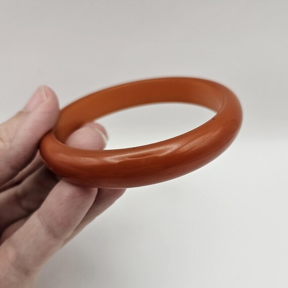 Orange Bakelite Bangle - image 4