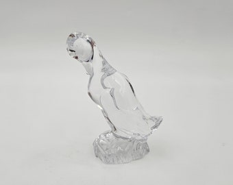 Daum France Crystal Duck Figurine - 4 inches tall