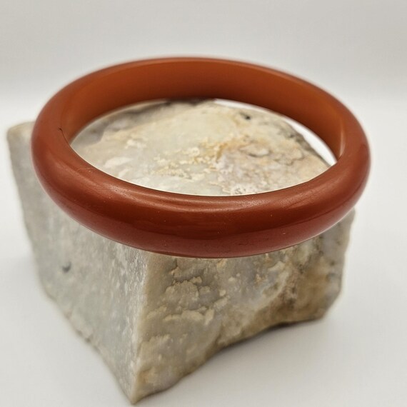 Orange Bakelite Bangle - image 2