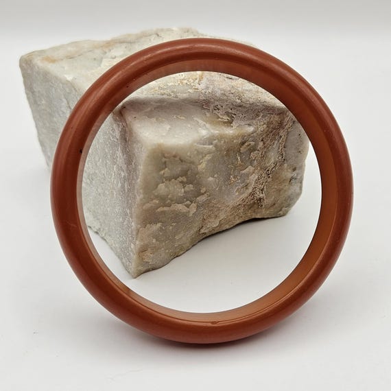 Orange Bakelite Bangle - image 1