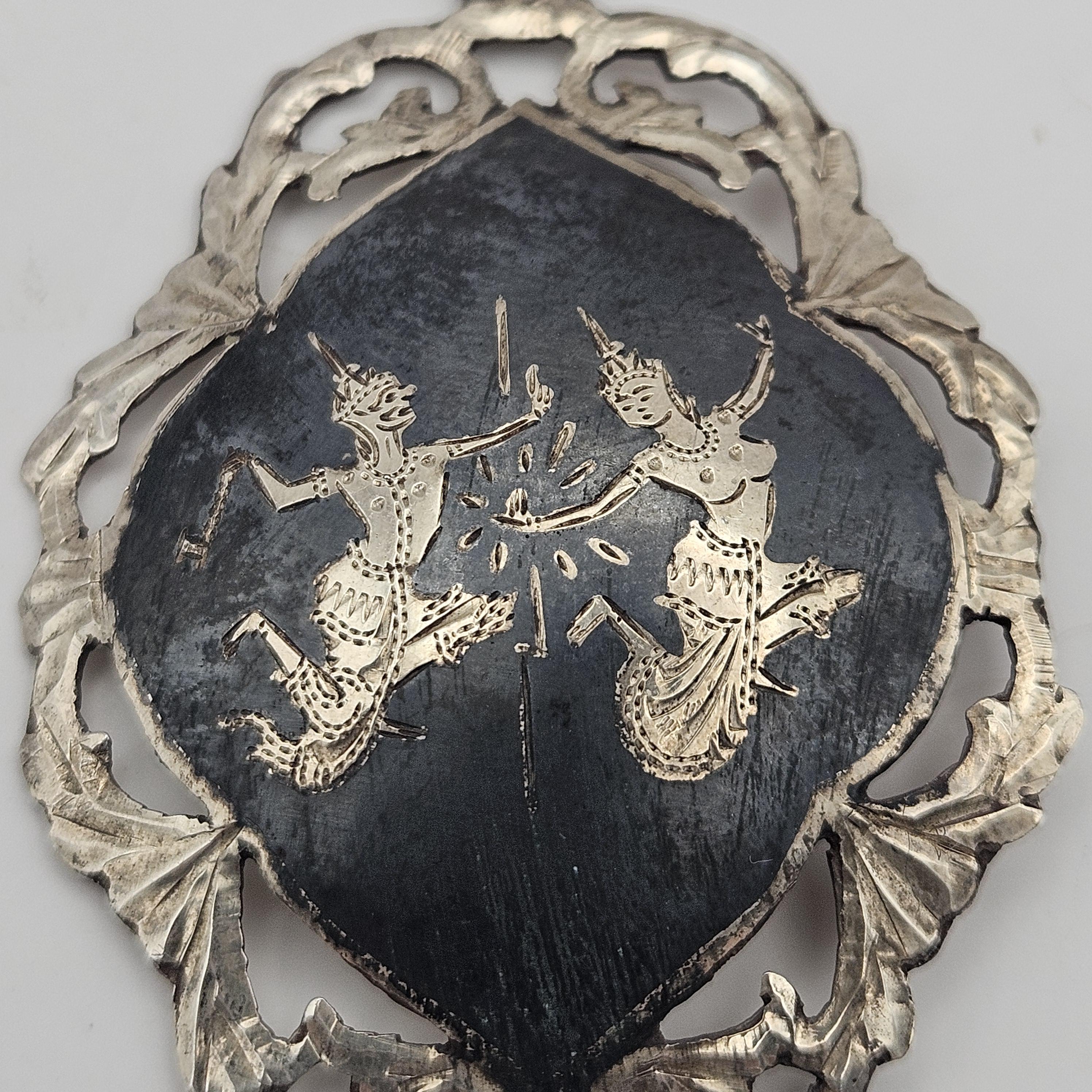 Large Vintage Siamese Sterling Silver Pendant - Signed - Etsy