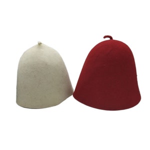 Tradizionale cappello albanese Qeleshe, cappello di lana genuino, cappello di feltro Yunus Emre, cappello personalizzato, cappello invernale, berretto Kufi musulmano, arredamento per la casa islamico