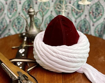 Conqueror Imamah, Sultan Mehmed the Conqueror Imamah, Imam Turban, Kufi Cap, Men Kufi, Crochet Kufi Muslims, Muslims Hat, Islamic Gift