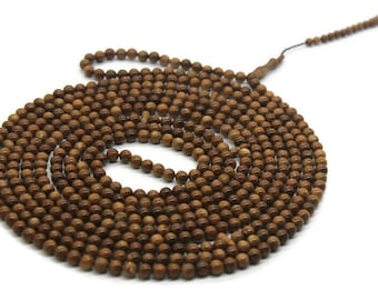 Koka Wood Beads 7 mm Misbaha, 500 Prayer Beads Tasbih Tasbeeh Tesbih Dhikr Prayer Beads TSBK