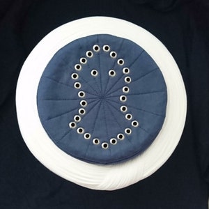Nalayn Blue Mens Imamah, Ismailaga Style Islamic Cap, Unique Islamic Art, Nalain Naqshibandi Hat, Islamic Men&#39;s Head Wear, Eid Gift