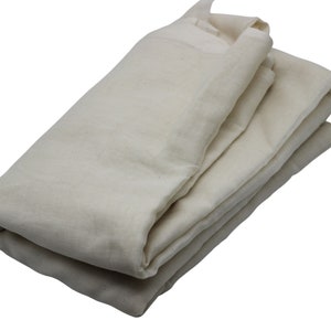 Tessuto da avvolgimento in puro cotone per Imamah, Colore di cotone originale, Nessun turbante tinto per cappuccio Kufi , Panno avvolgente per berretto musulmano, Tessuto di cotone