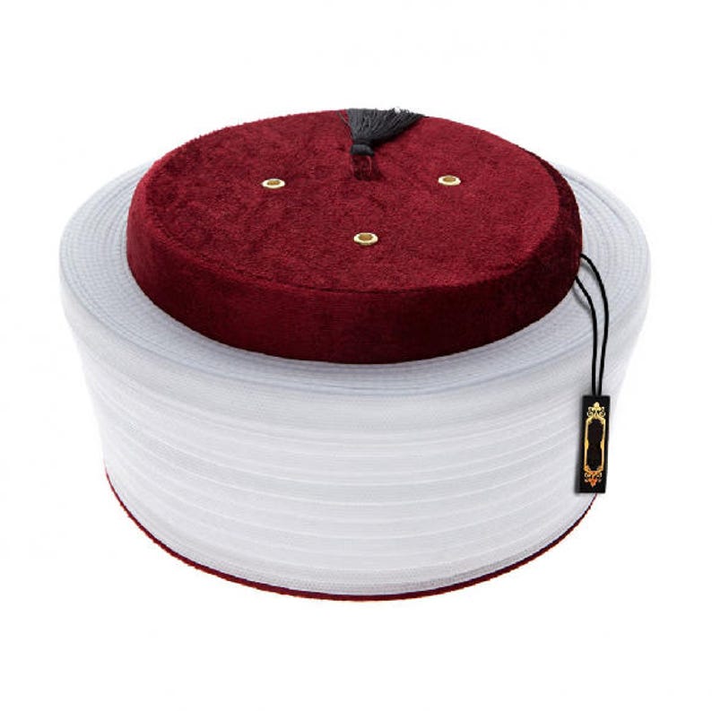Classic Fez Hat Egyptian Style Imamah Tarboush Cap Islamic Etsy