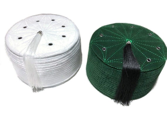 Ottoman Velvet Turban Hat, Authentic Turkish Fez, Kufi Cap, Imam