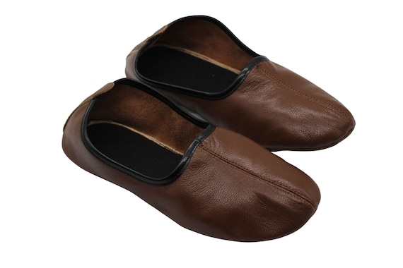 Genuine hotsell leather slippers