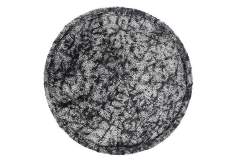 Turkish Muslim Islamic Winter Season Cap Handmade Velvet Black and Grey Muslim Kufi Hat Taqiya Takke Peci Rigid Prayer Cap