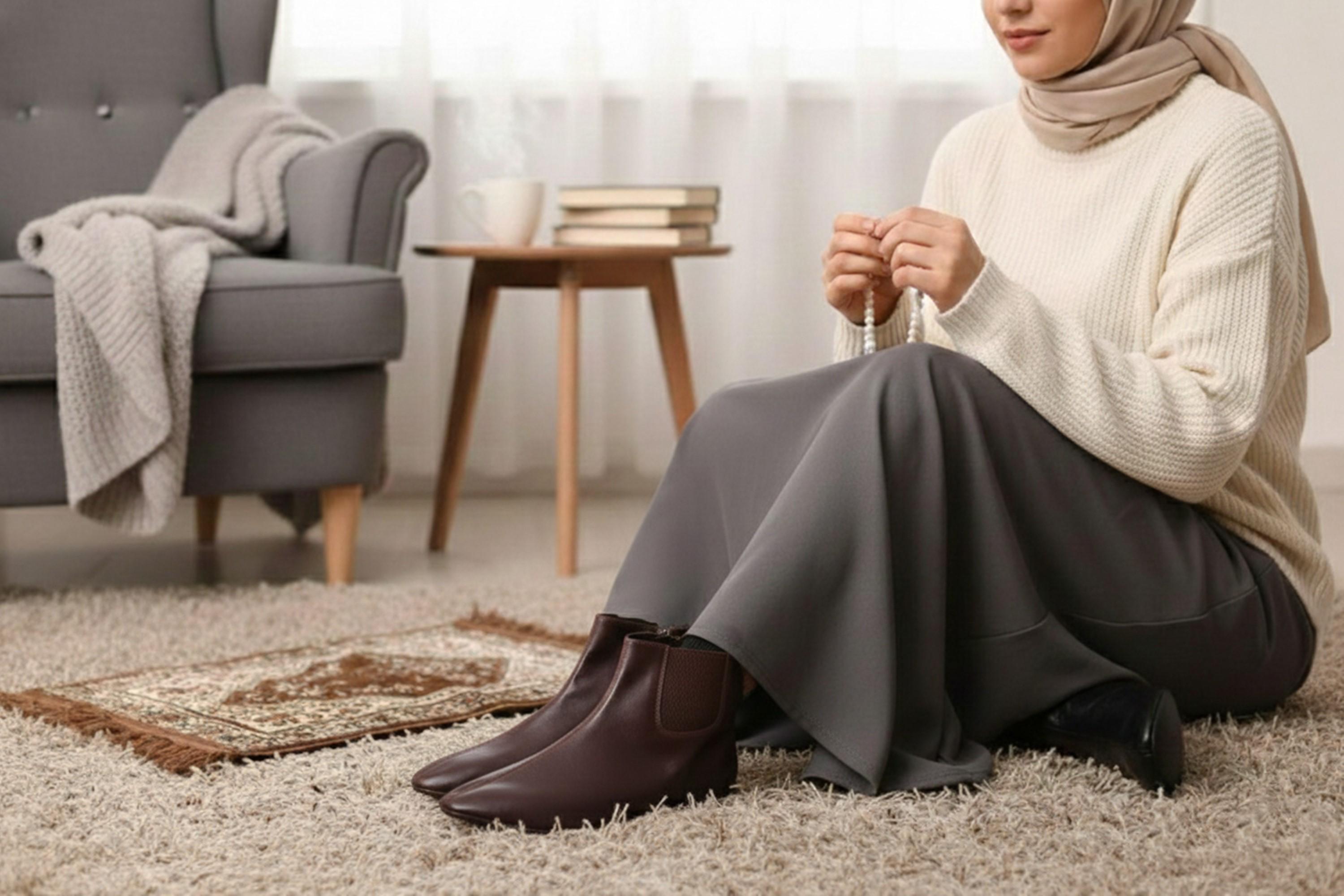 Calzini Khuffain In Pelle Islamica: Mocassini Invernali Halal - Foto 5