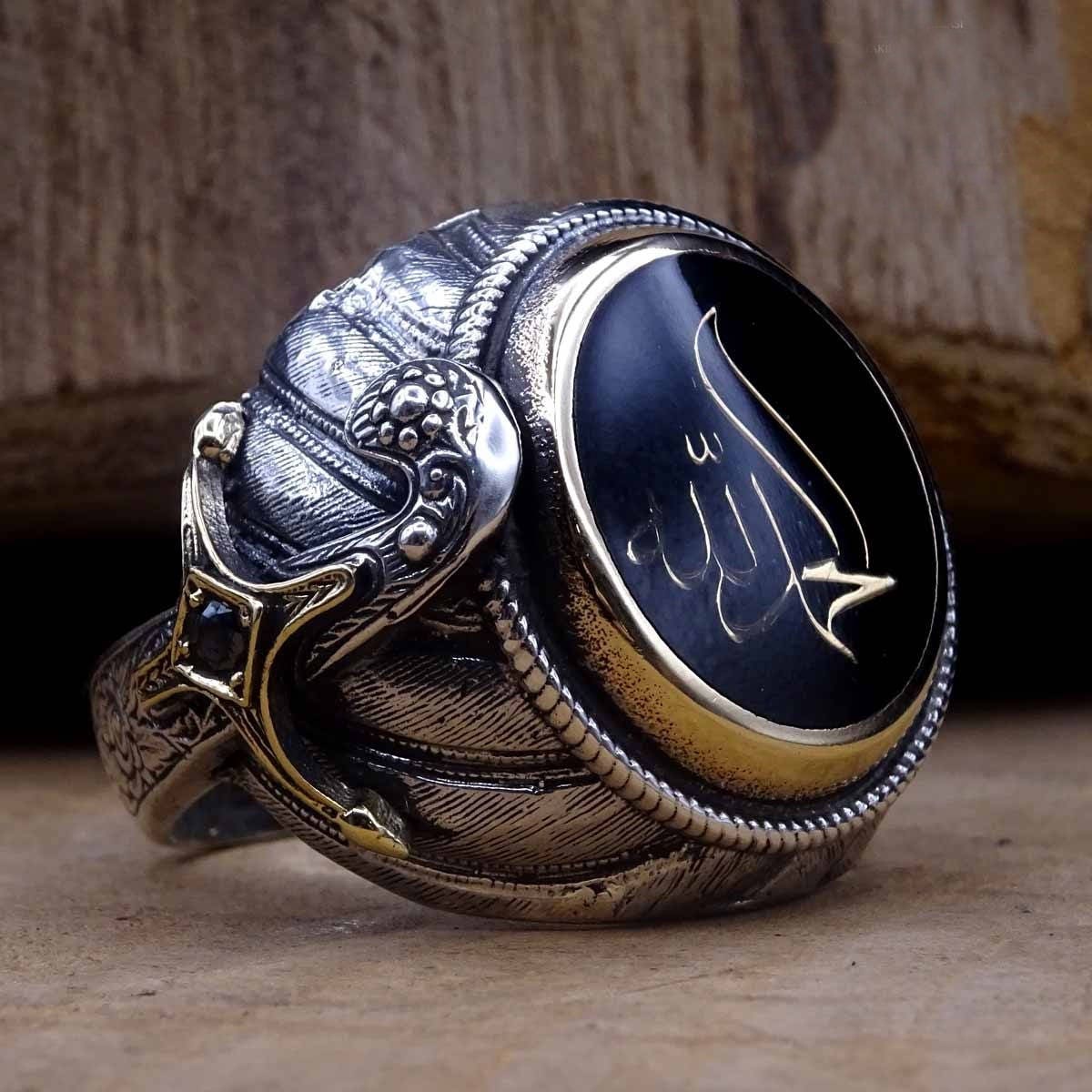 Handmade Sultans Ring Sterling Silver Mens Ring Mens Ottoman Etsy