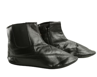 Khuffain met één wiel één rits, Kuff khuff Quuff herenmaat, schoenenpantoffels Islam, voetenwarmer, halal slippers, leren sokken, wintersokken