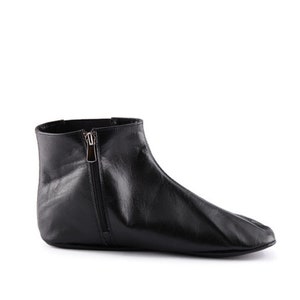 Genuine Goat Leather Black Feet Warmer Women Size, Winter socks, foot warmers, Shoes Slippers Islam Mest, Khuffain, Wudu Socks, Halal Socks