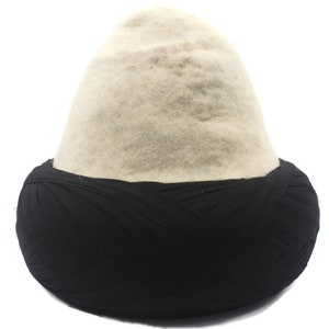 Handmade Felt Imamah, Unique Islamic Art, Imam Pagri Islamic Men&#39;s Head Wear, Mens hat, prayer cap, muslim wear, Felt cap
