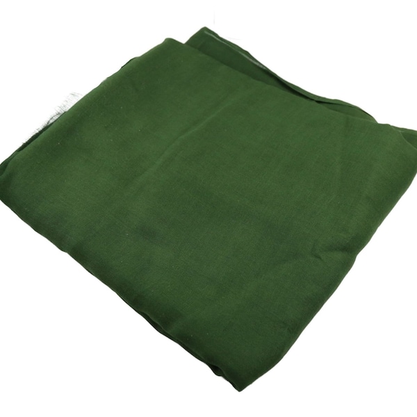 Cotton Wrapping Fabric for Imamah in Forest Green Color, Turban for Kufi Cap , Wrapping Cloth for Muslim Cap, Cotton Fabric