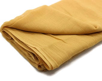 Mosterdgele puur katoenen wikkelstof voor Imamah, tulband voor Kufi Cap, wikkeldoek voor moslimmuts