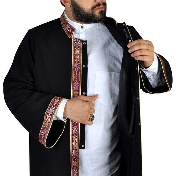 Ibrahim Jubbah Mens Islamic Wear Black 