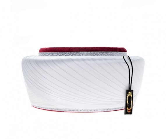 Imam Red Kufi Sarik Takke Islam Prayer 