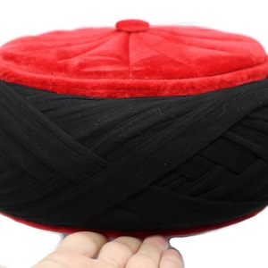 Barbarossa Handmade Imamah - %100 Cotton Thin Stripe Turban Wrapped - Ottoman Sarik Fez - Muslim Mens Clothing
