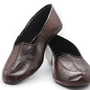 Lux Echt Leer Bordeaux Voetenwarmer met Heren Maat | Wintersokken | Winterschoenen | Uniseks pantoffels | Handgemaakte leren sokken