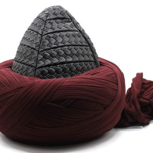 Handmade Black and Red New Style Ertugrul Ghazi Cap, Ertugrul Dirilis Cap, Ottoman Bork Imamah, Dirilis Ertugrul Costume