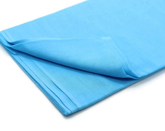 Sky Blue Cotton Wrapping Fabric for Imamah, Turban for Kufi Cap , Wrapping Cloth for Muslim Cap