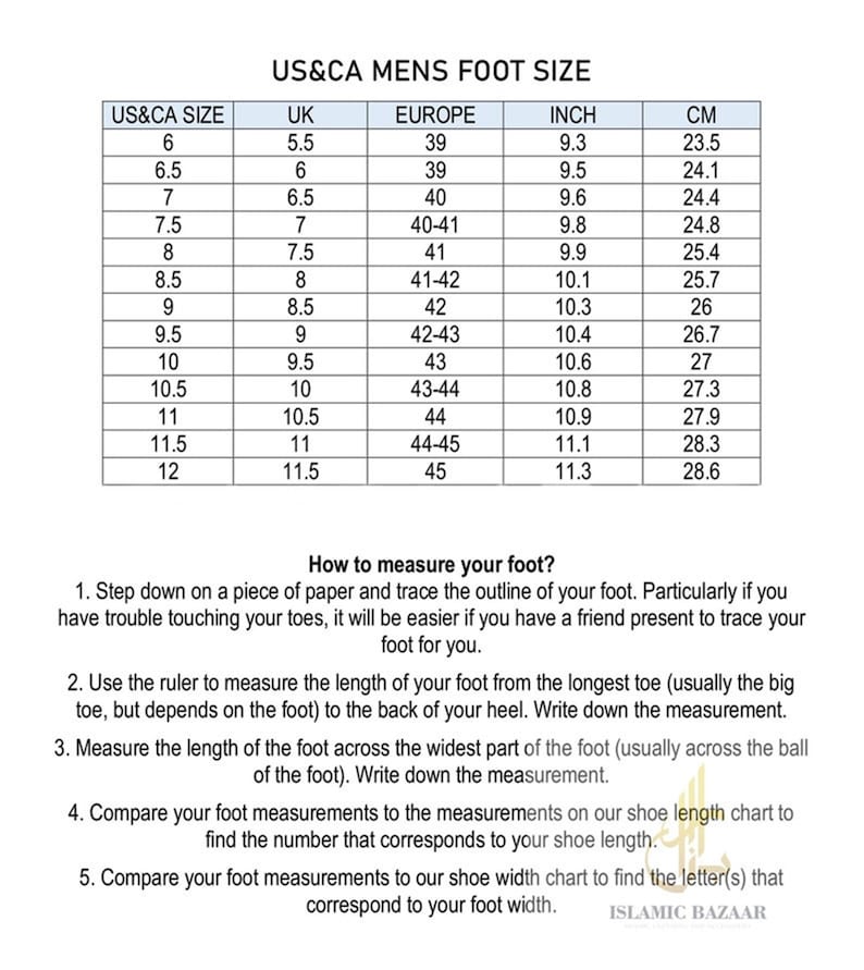 Puede incluir: Un gr&aacute;fico que muestra las tallas de zapatos para hombres en tallas US, UK, europeas, en pulgadas y en cent&iacute;metros. El gr&aacute;fico incluye las tallas del 6 al 12.
