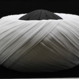 Mujahideen White and Black imamah, Grand Vizier Islamic Hat, Authentic Muslim Cap Sunnah Turban, Prayer Dress for Men