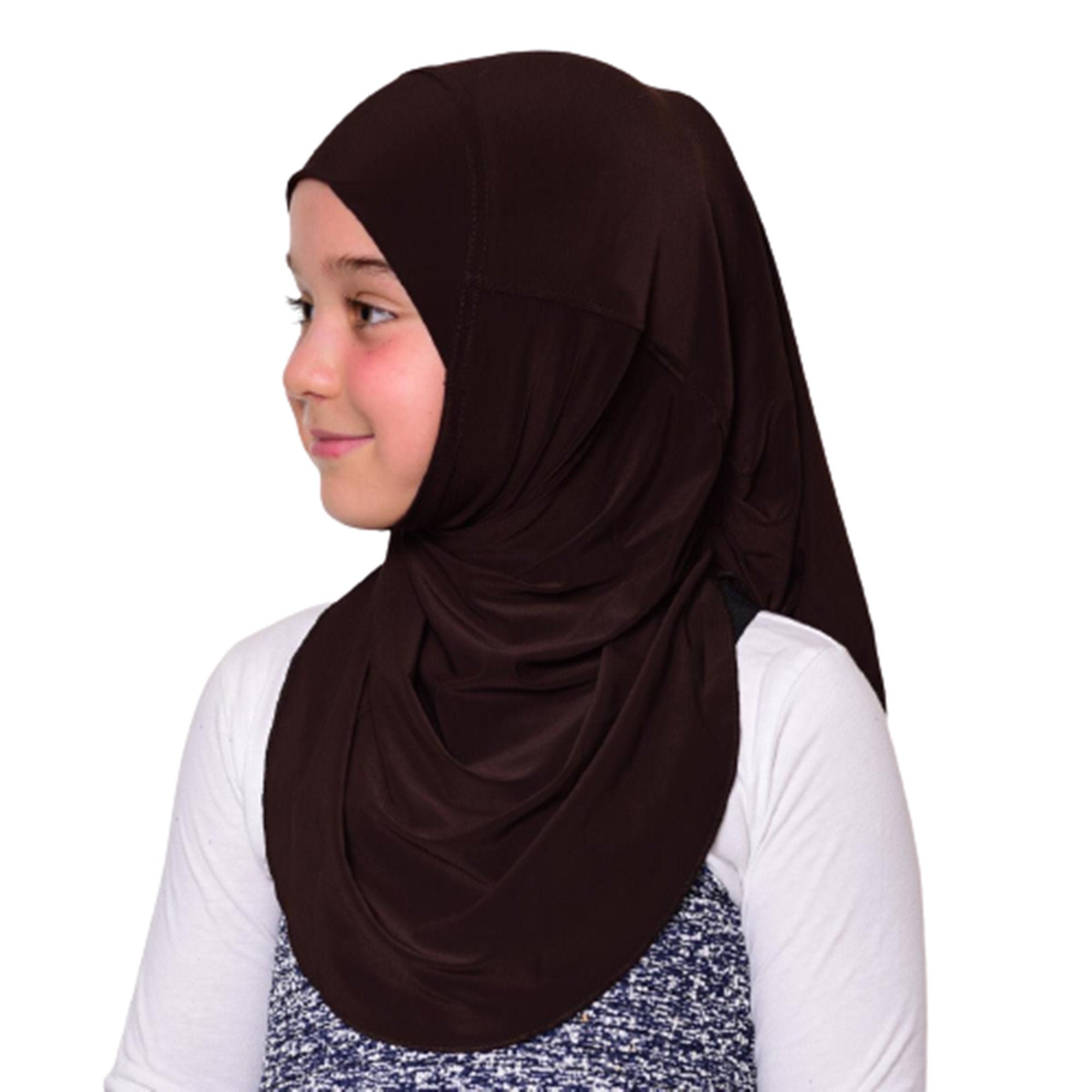 New Dark Blue hijab girls hijab One peice hijab Islamic mosque scarf 