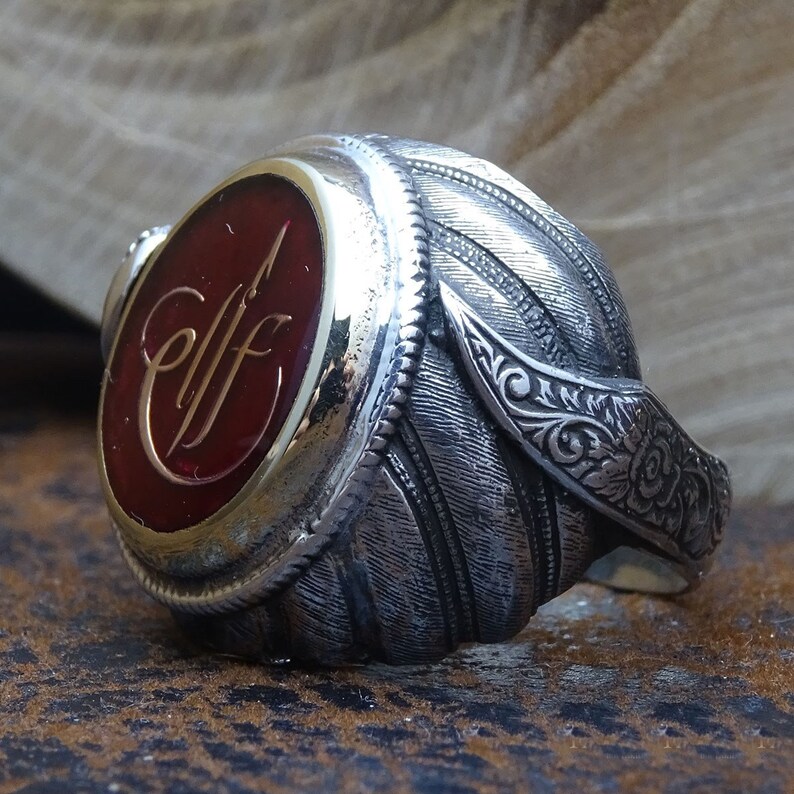 Handmade Sultans Ring Silver Mens Ring Personalized Ring Etsy