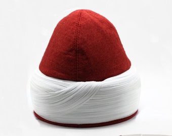 Egyptian Qari Imamah, Genuine Felt Azhari Hat, Egyptian Qari Cap Sunnah Clothing, Islamic Scholar Hat