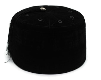Cordera Handmade Fez Hat in Black NIB Black Wool Fez Hat for Men – Soft Felt Igbo Cap  main image 4