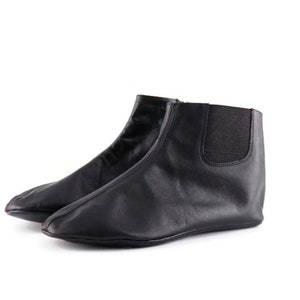 Genuine Leather Black Feet Warmer Women Size| winter socks | foot warmers socks | Islam Mest Shoes | Slippers Khuffain | Leather Socks