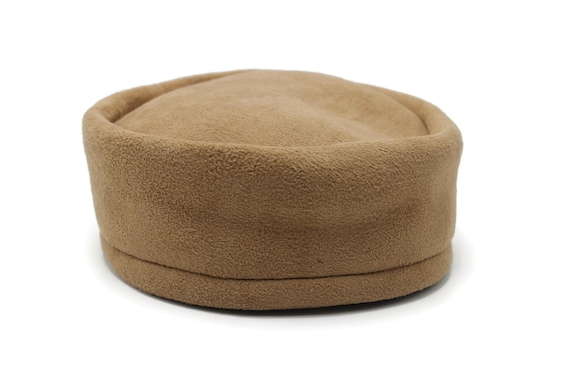 New Model Men’s Winter Prayer Hat Soft Camel Faux Suede Round Taqiyah Muslim Kufi Cap with Warm Fleece Lining Handmade Islamic Gift