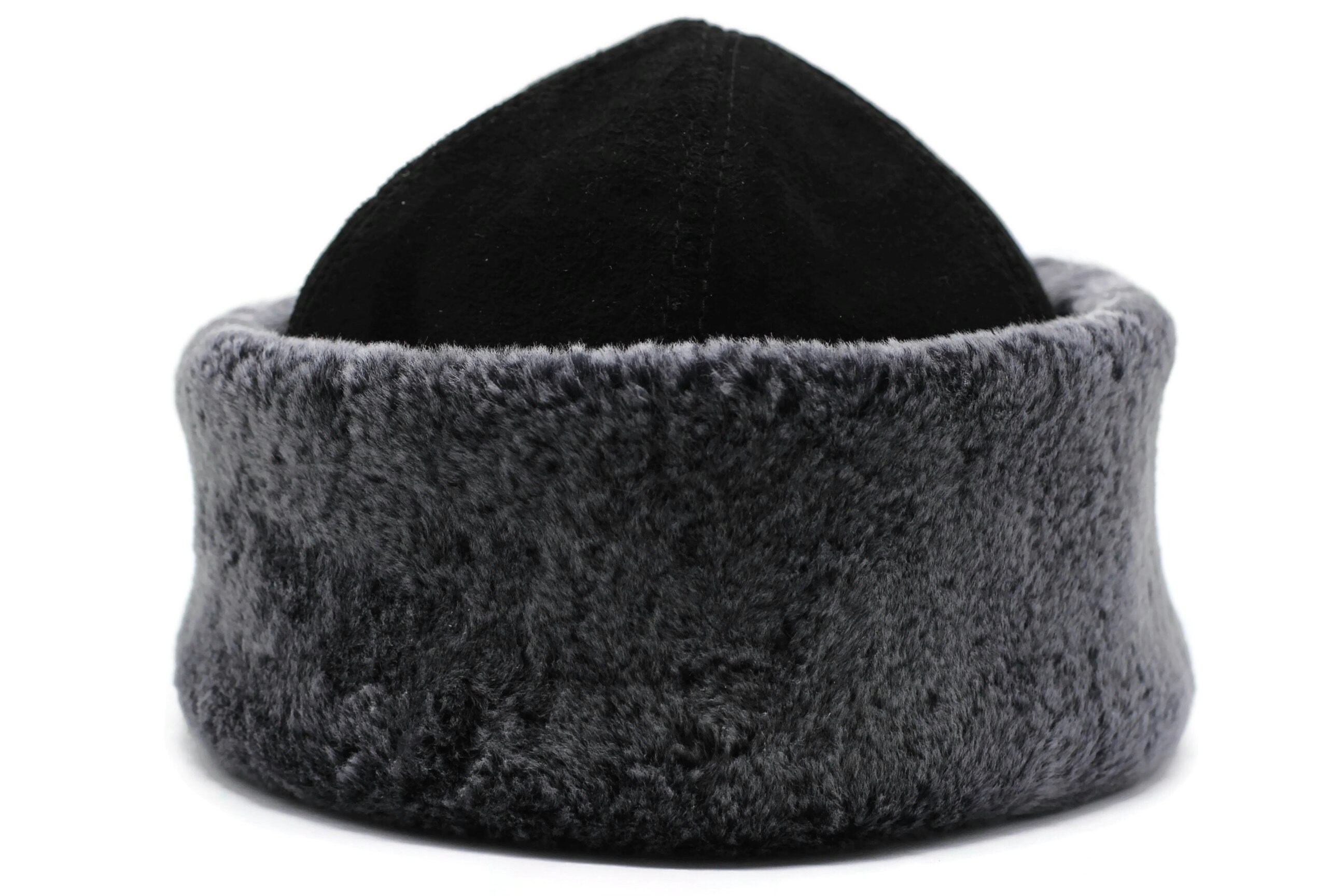 Vintage Astrakhan Fur Hat Made in Sweden Black Karakul Style Winter Hat Astrakan Karakul Kalpak - Handmade Caucasian Hat  main image 3