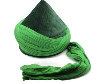 Green Mens Haqqani Imamah, Cyprus Style Islamic Cap, Unique Islamic Art, Haqqani Sufi Order, Islamic Men's Head Wear