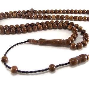 Special Edition Exotic 6mm kuka Koka Tasbih Prayer Beads with 99 Beads, Islamic Gifts TSBK