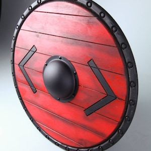 Full size 24 or 30 inch Bjorn Lothbrok VIKINGS SHIELD!   Free usa Shipping!