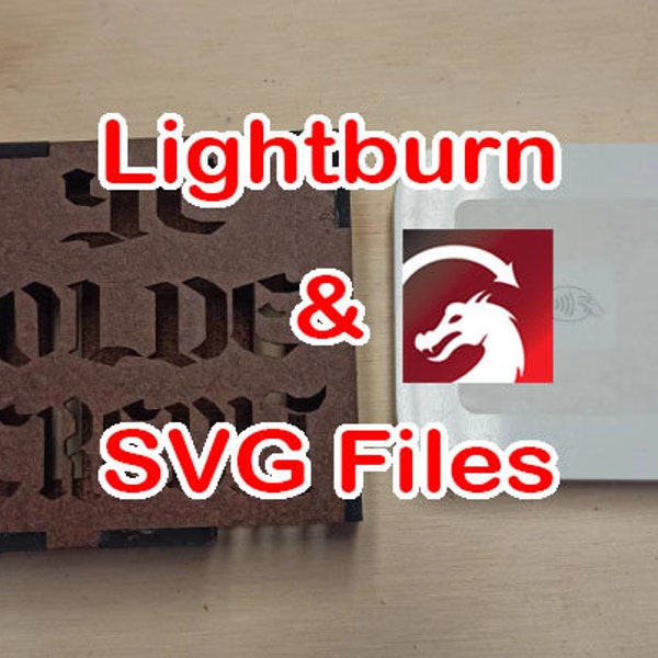 Digital Files:  Ye Olde Credit Card Scanner! Wooden Ren Fest Square Card Reader Holder Vendors Faire Booth.  SVG and LightBurn Files.