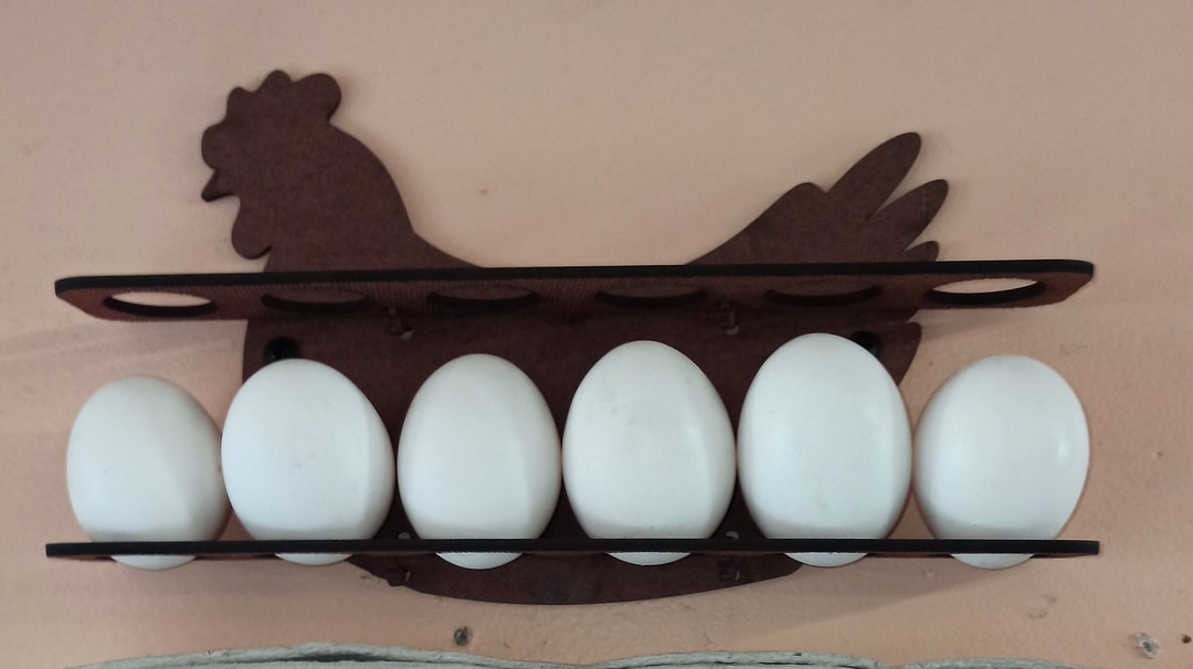 Chicken Egg Holder. Wall Hanging for Free Range Eggs. Free US Shipping.  Made by USA Family. 