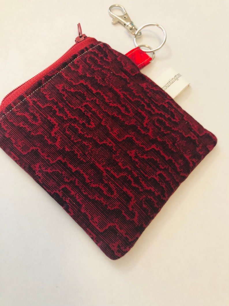 Coin purse or ID Card pouch, credit card pouch or clip on pouch for essential oils or change image 10