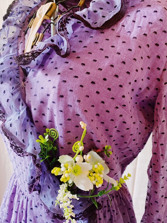 Vintage Violet Wrap Dress - image 2