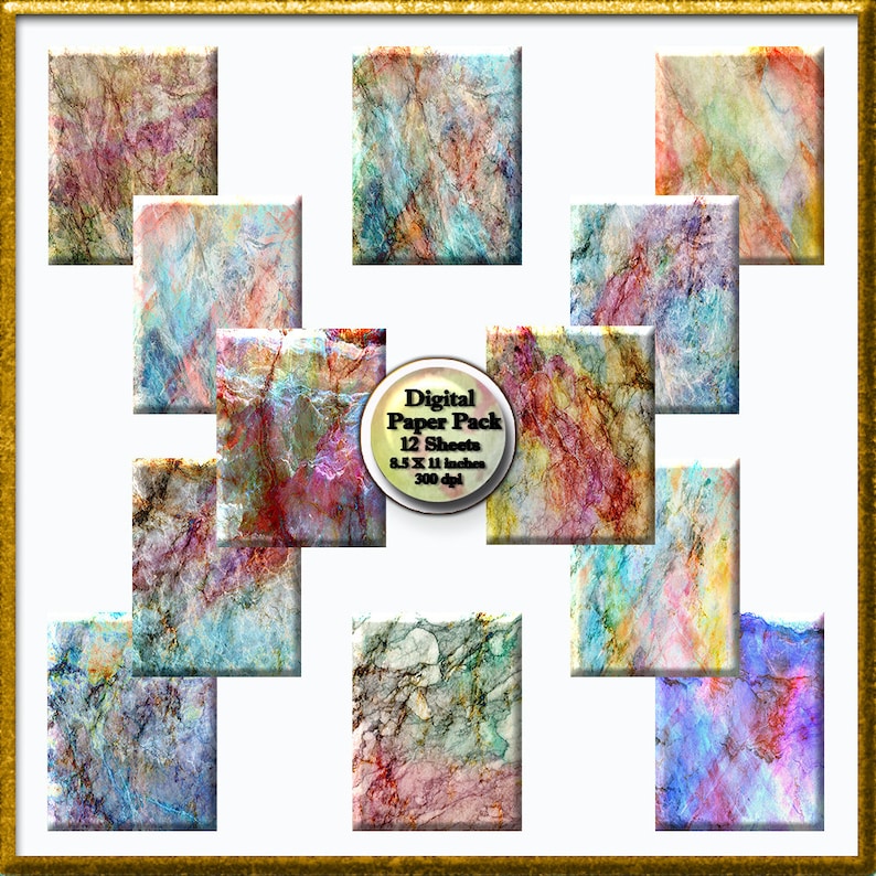 Digital Paper, Abstract Marble Digital Paper Background, Marble ...
