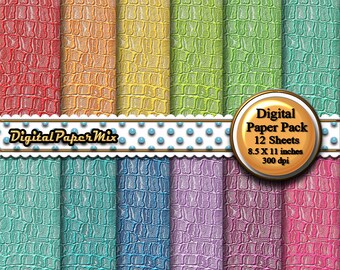 Alligator Skin Digital Paper – Crocodile Digital Paper – Animal Print Background – Digital Scrapbooking Paper–  300 DPI Instant Download