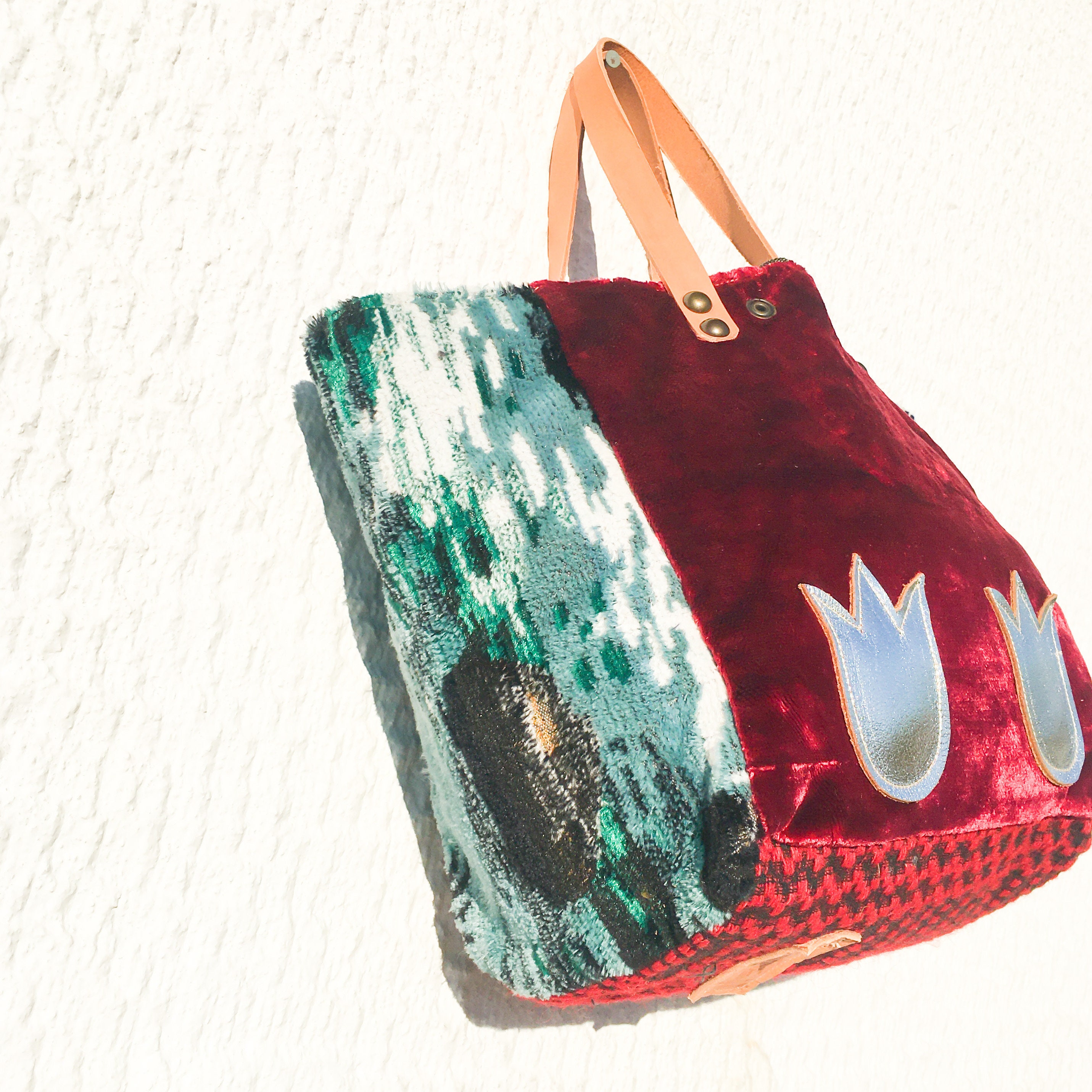 Small Tote Bag Upcycled Vintage Fabrics/tapestry Tote With