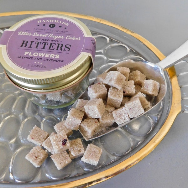 FLOWERS BITTER CUBES - Bitters Infused Sugar Cubes for Cocktails