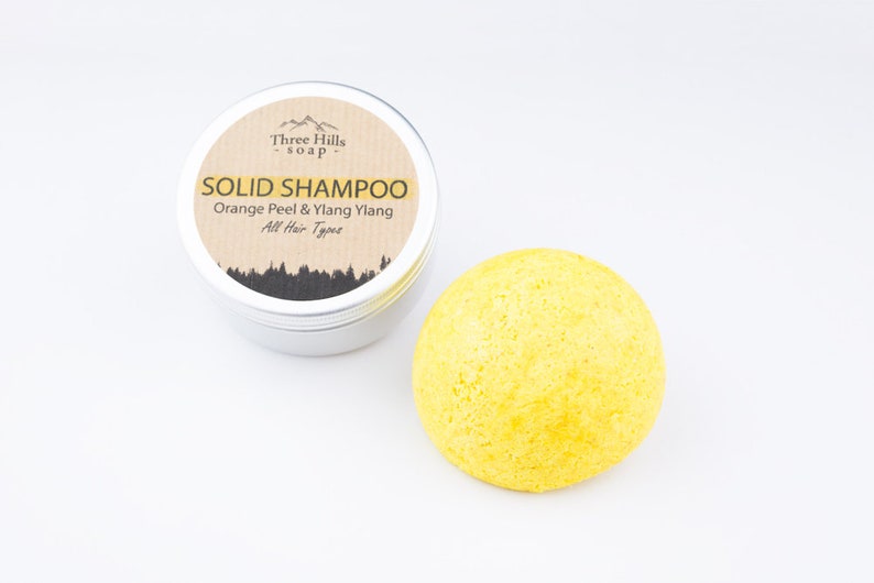Solid Shampoo With Orange Peel And Ylang Ylang All Hair Etsy