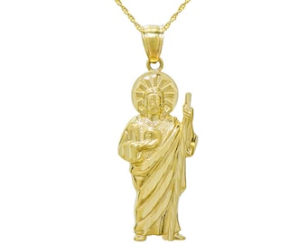 14K Yellow Gold San Judas st. Jude 